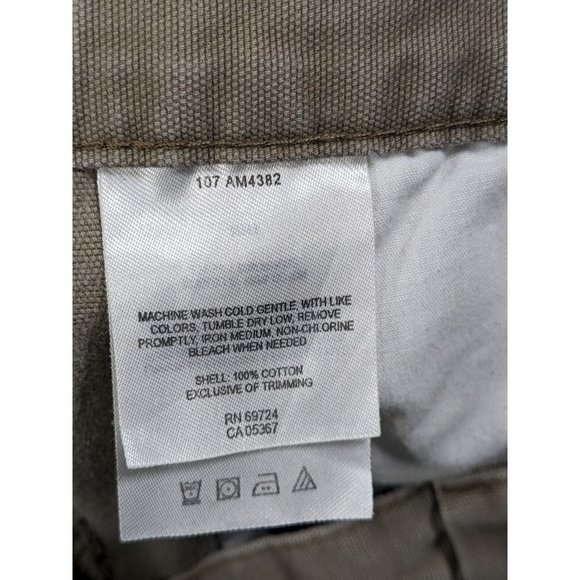 Columbia Shorts Mens Large Cotton Canvas Cargo Trail Hiking Outdoor Beige - Picture 4 of 16